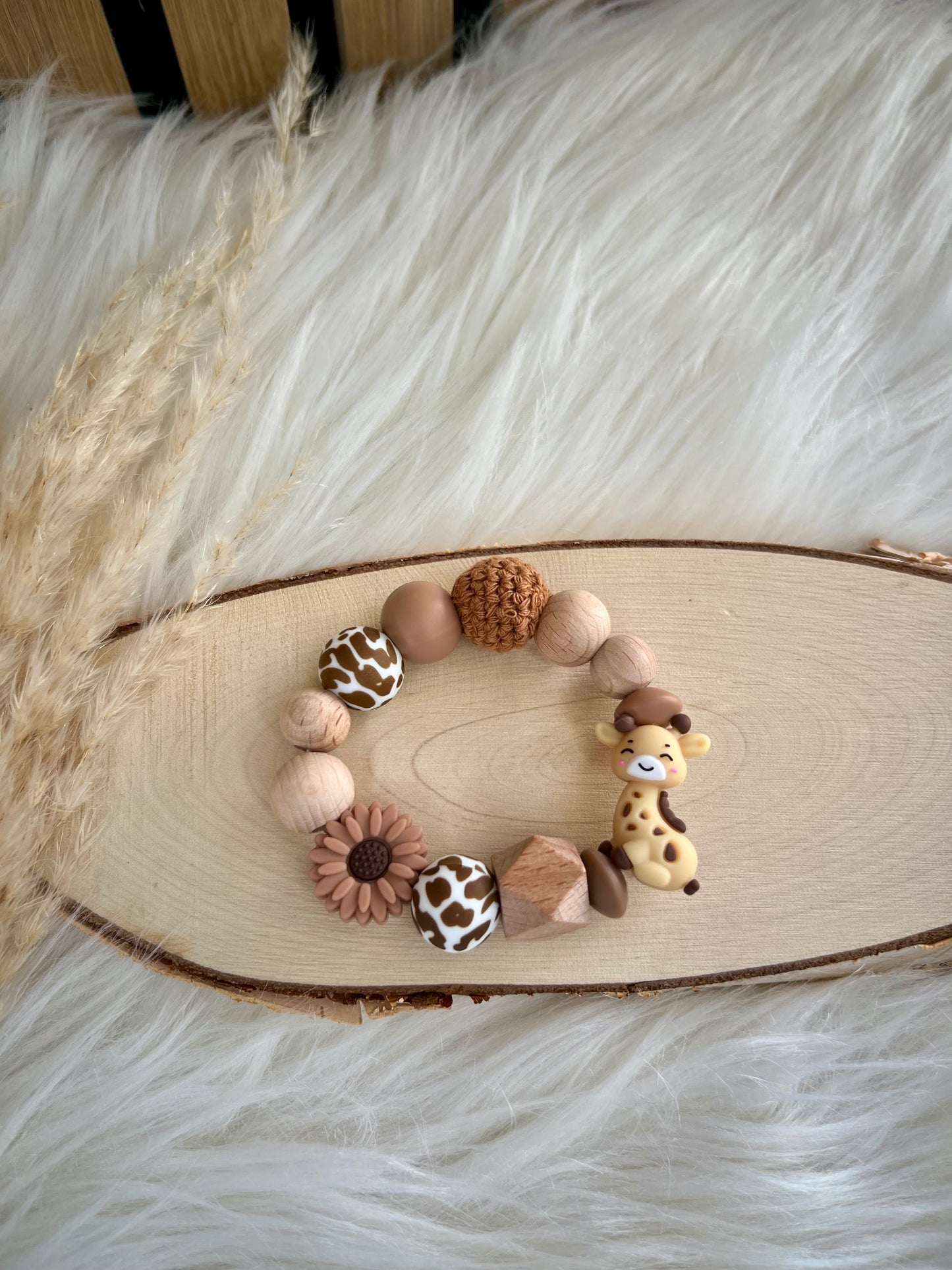 Greifling Giraffe – Naturholz & Silikon | Geschenk zur Geburt & Babyshower