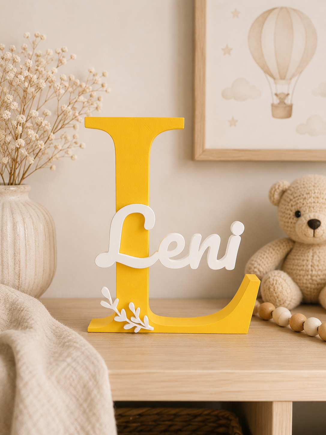 Personalisierter Namensbuchstabe fürs Kinderzimmer