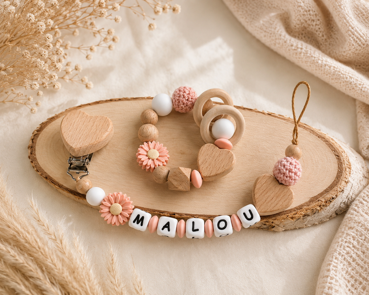 Malou | Schnullerkette & Greifling
