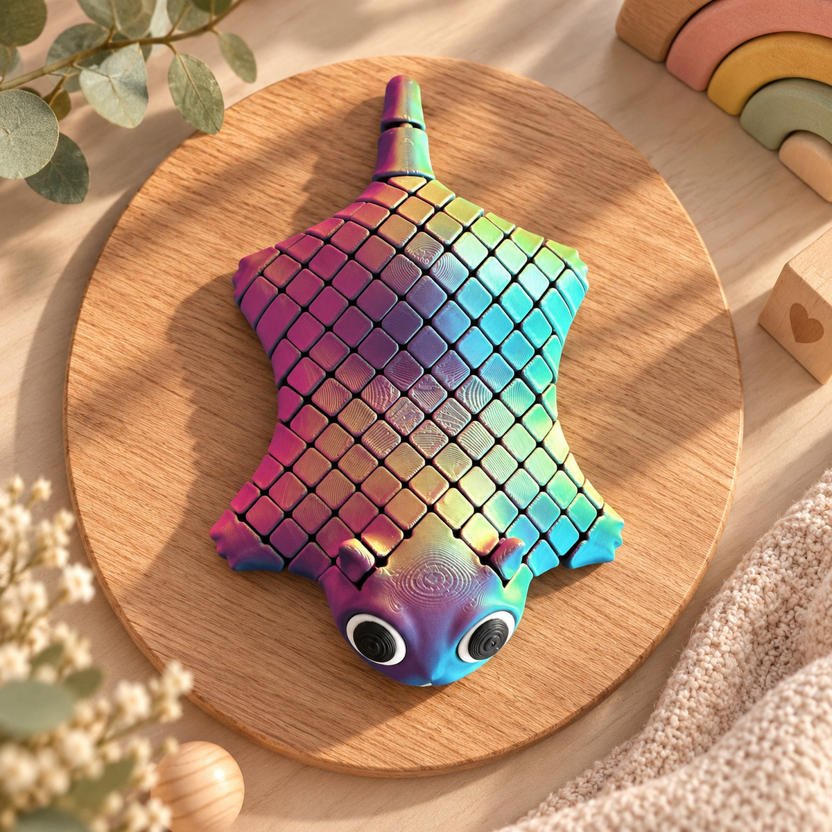 Wackelkätzchen – Bewegliches 3D-Fidget-Spielzeug | Flexibles Kätzchen
