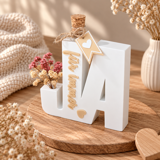 Hochzeitgeschenk „Ja für immer“ – Geldgeschenk mit Reagenzglas & Trockenblumen