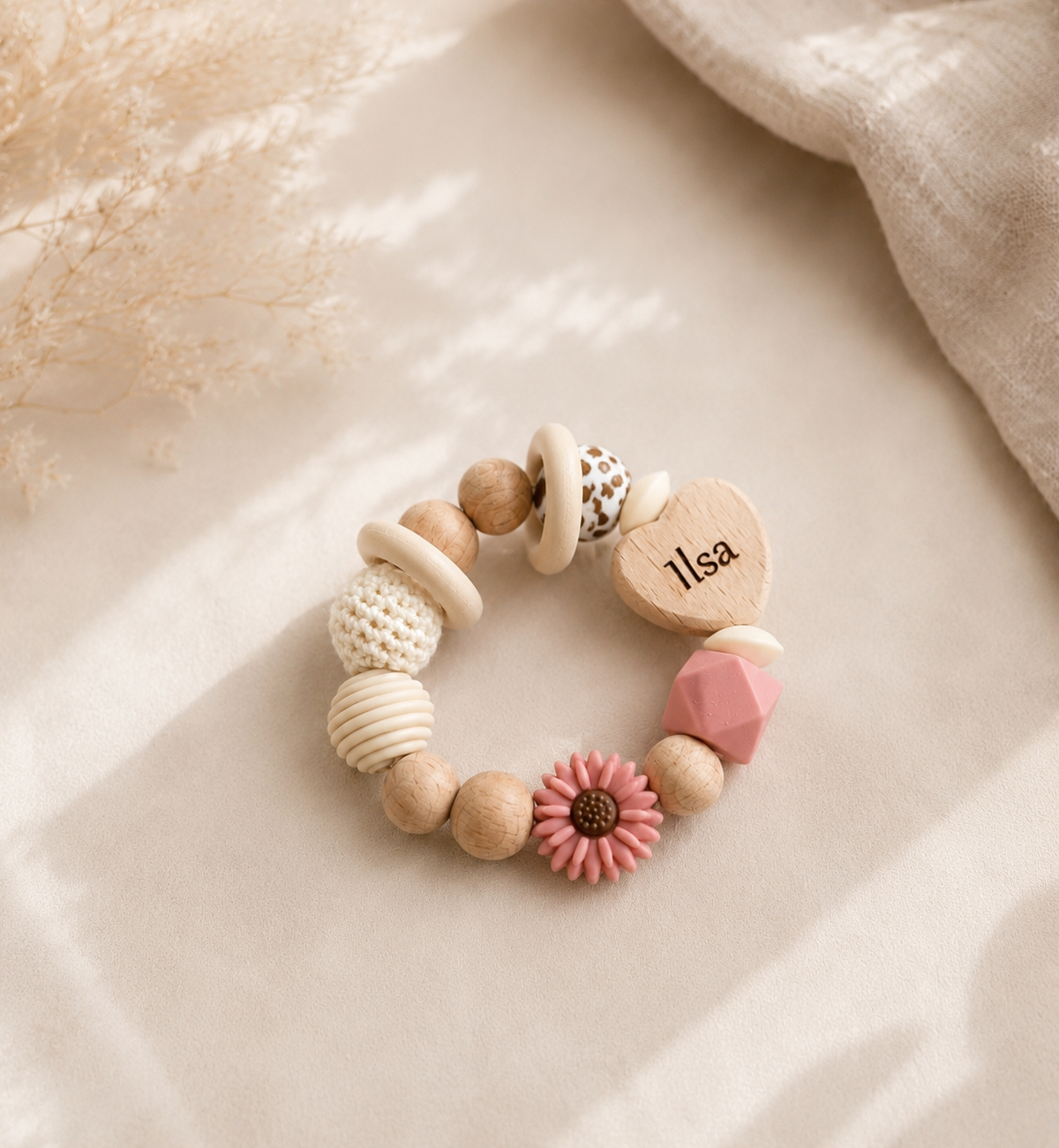 Ilsa | Geschenkset mit Schnullerkette & Greifling