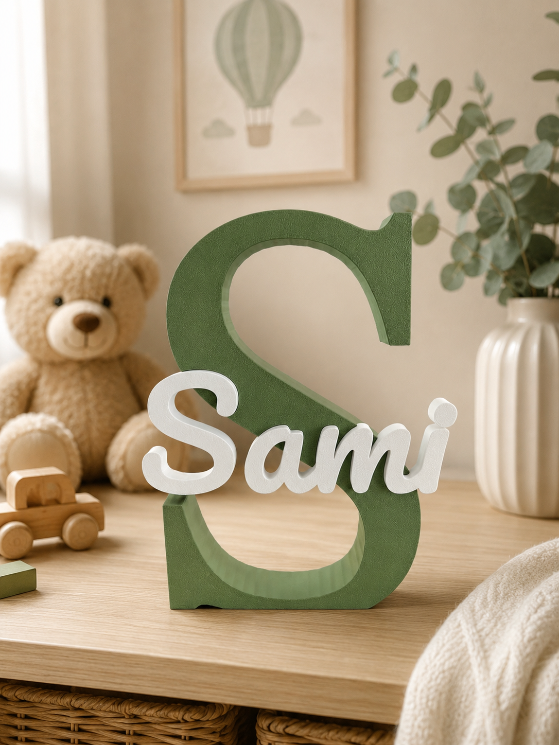 Personalisierter Namensbuchstabe fürs Kinderzimmer