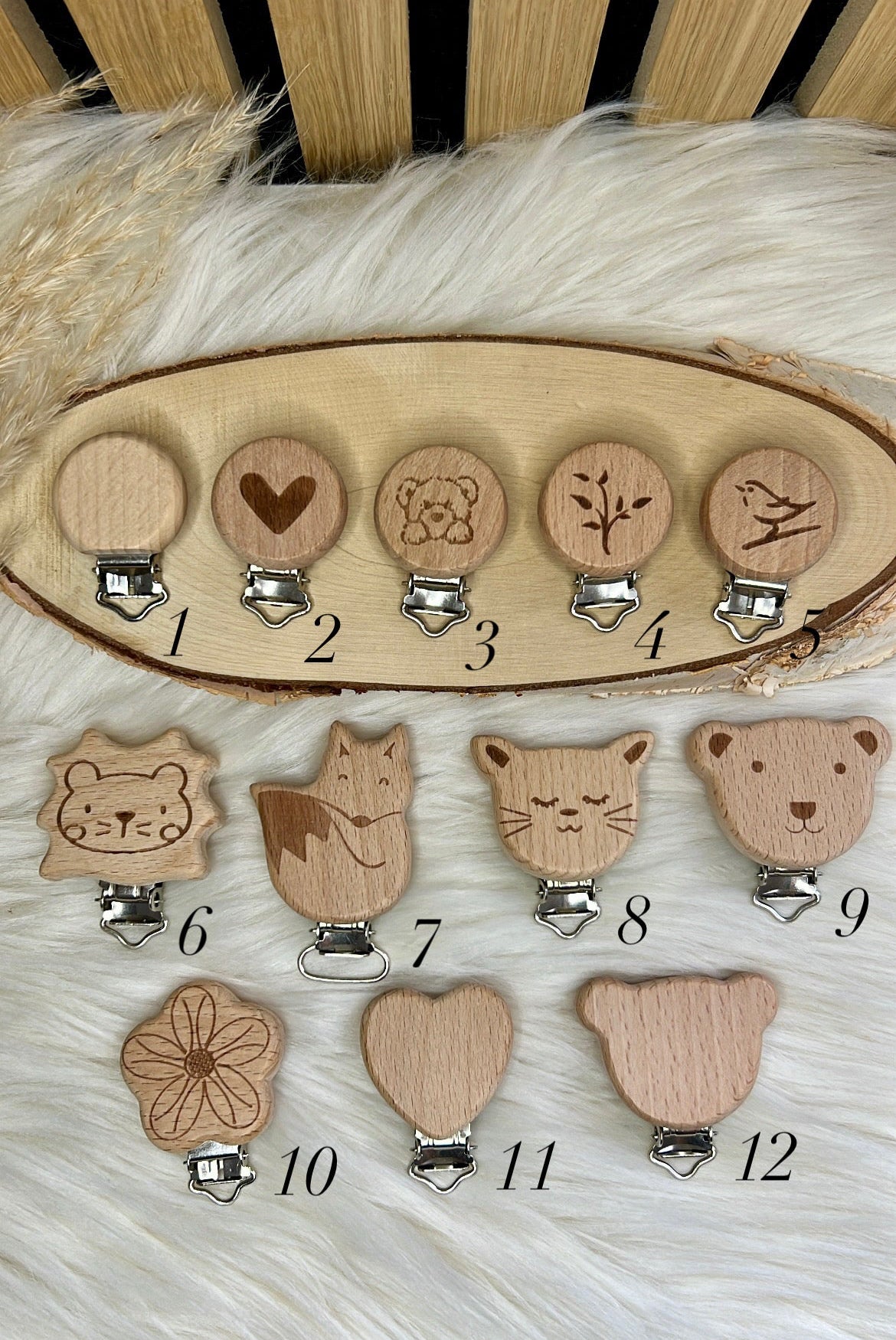 Personalisierte Schnullerkette mit Namen – Handmade | Holz & Silikon | Geschenk zur Geburt, Taufe & Babyparty