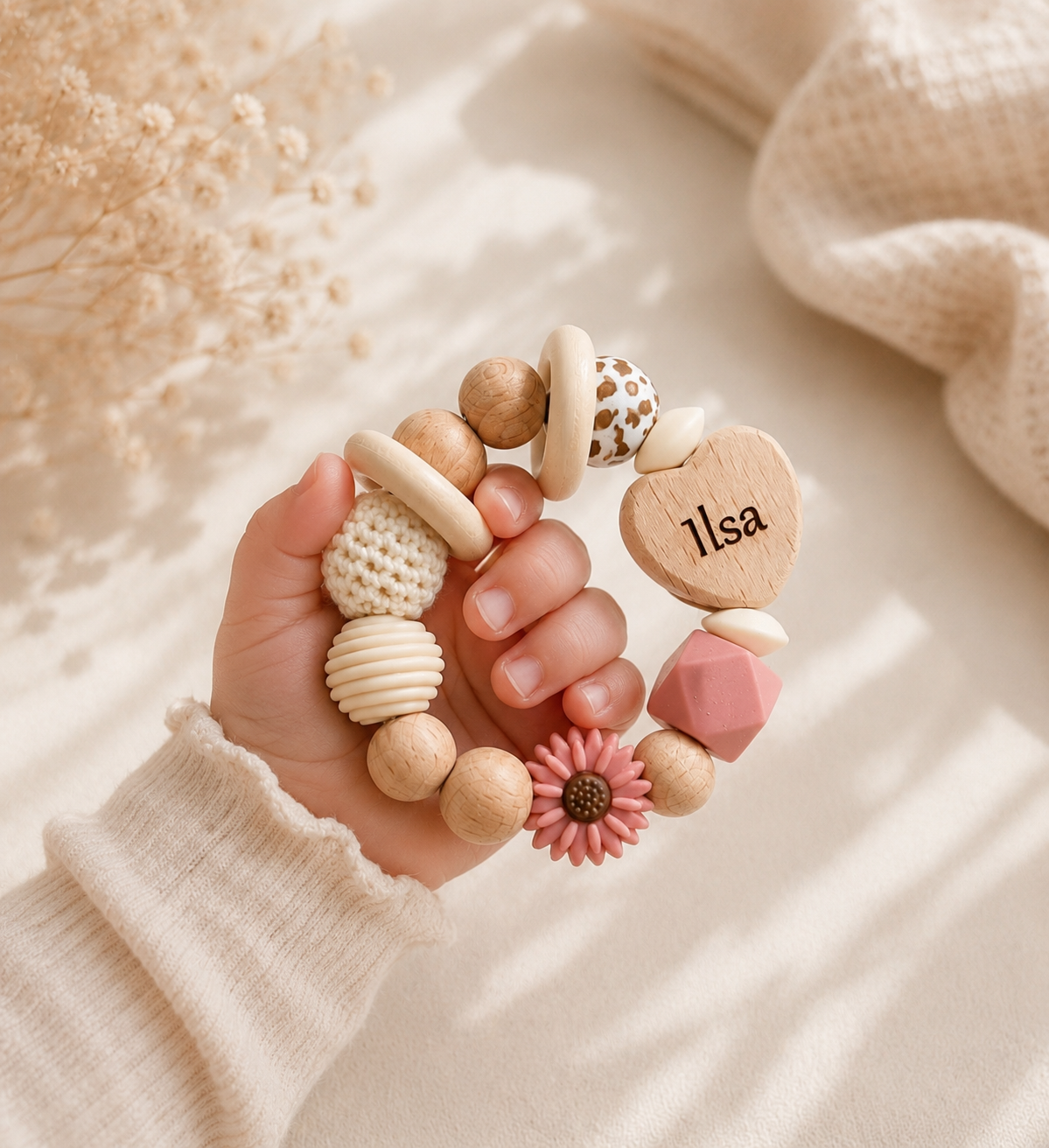 Ilsa | Geschenkset mit Schnullerkette & Greifling