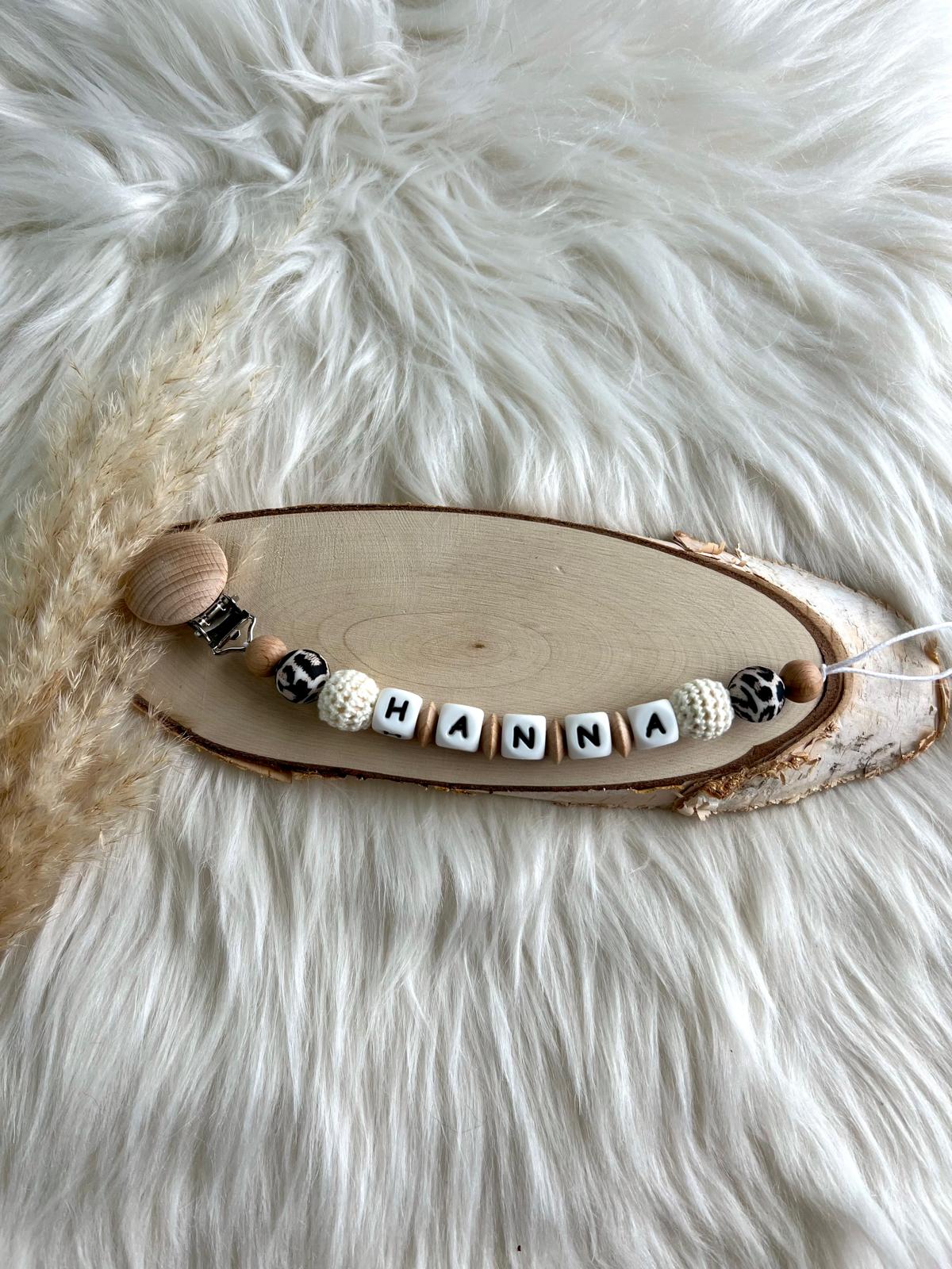 Hanna | Personalisierte Schnullerkette