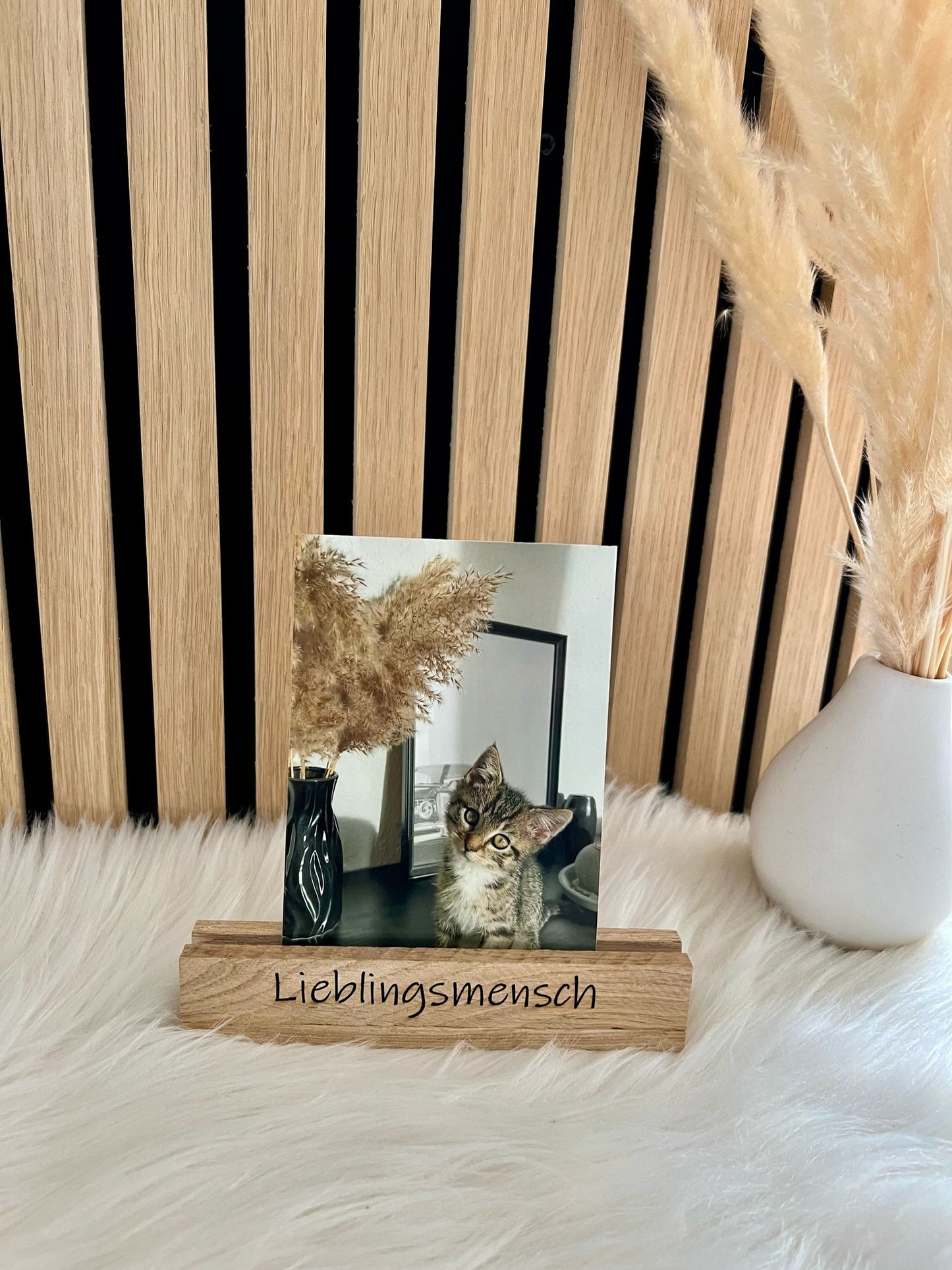 Personalisierbarer Holz-Fotohalter – Ein besonderes Geschenk für besondere Menschen